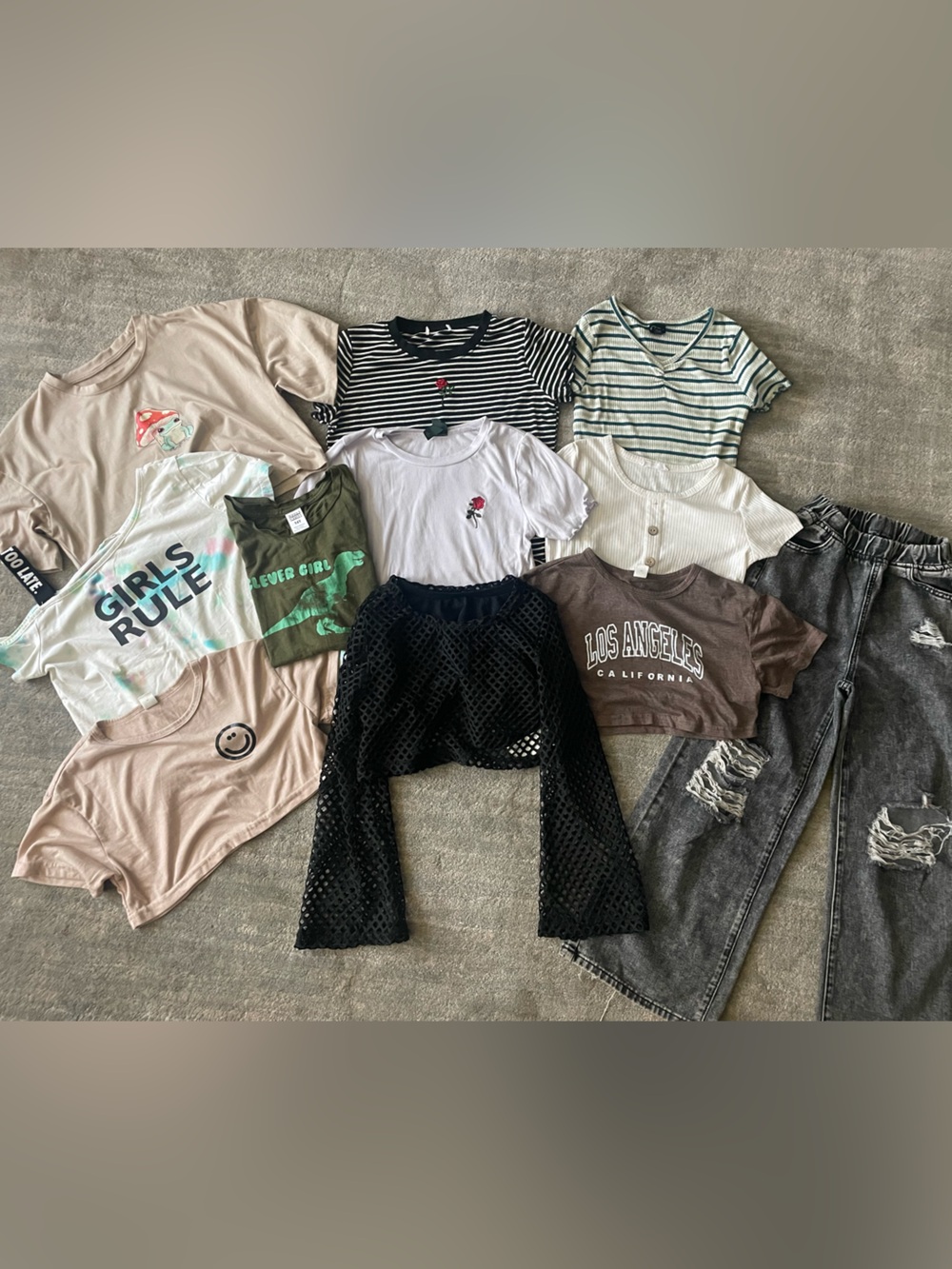 Tween Girl Trendy Clothes Bundle Size 8 9 10 9Y SHEIN Grunge Boho